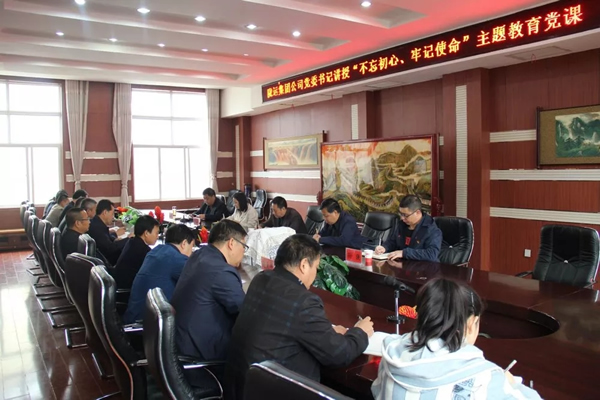 隴運(yùn)集團(tuán)公司召開“不忘初心、牢記使命”主題教育專題黨課
