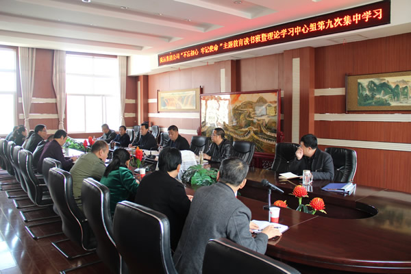 隴運集團公司黨委召開“不忘初心、牢記使命”主題教育讀書班暨理論學(xué)習(xí)中心組第九次集中學(xué)習(xí)（擴大）會議